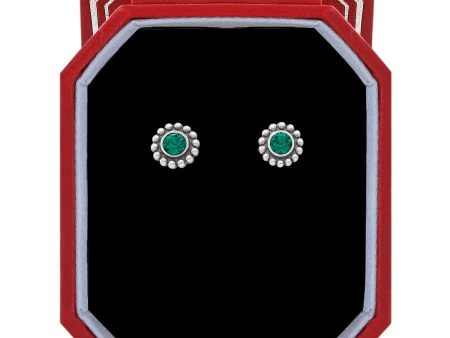 Twinkle Emerald Mini Post Earrings Gift Box Online Hot Sale