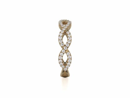 Braided Diamond Band B317-WG4-YG4 on Sale