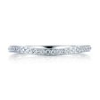 A.Jaffe Wedding Bands Curved Pave Set Signature Band MRS332 19 Online