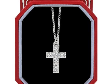 Diamond Cross Necklace Gift Box Fashion