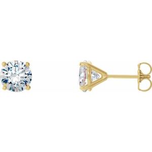 14K Yellow 1 1 2 CTW Natural Diamond Cocktail-Style Earrings Fashion