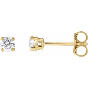 14K Yellow 1 4 CTW Lab-Grown Diamond Stud Earrings Hot on Sale