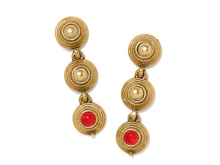 Venetian Gems Post Drop Earrings For Sale