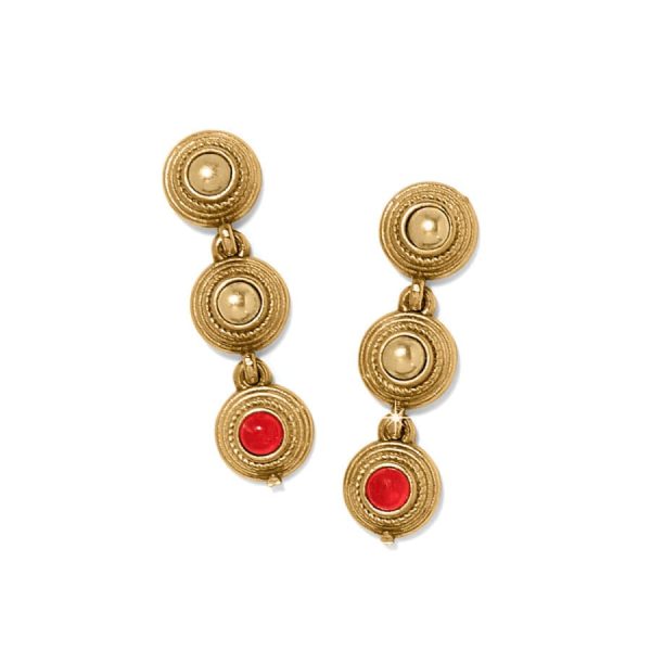 Venetian Gems Post Drop Earrings For Sale