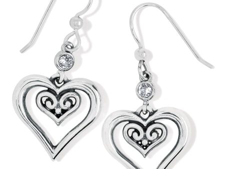 Alcazar Duet Heart French Wire Earrings Sale