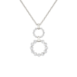 Two Ring Cloud Drop Pendant P386-S Fashion