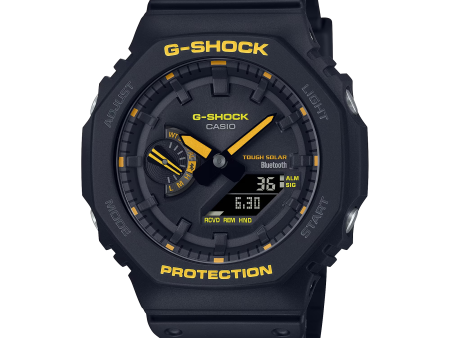 G-Shock GAB2100CY-1A Analog-Digital Black Yellow Octagon Casioak Cheap