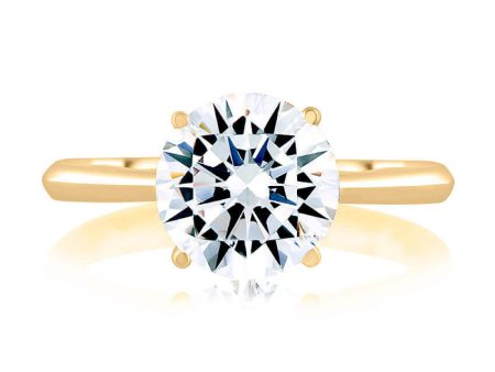 A.Jaffe Engagement Rings Solitaire Engagement Ring with Surprise Diamonds ME2211Q 307 on Sale