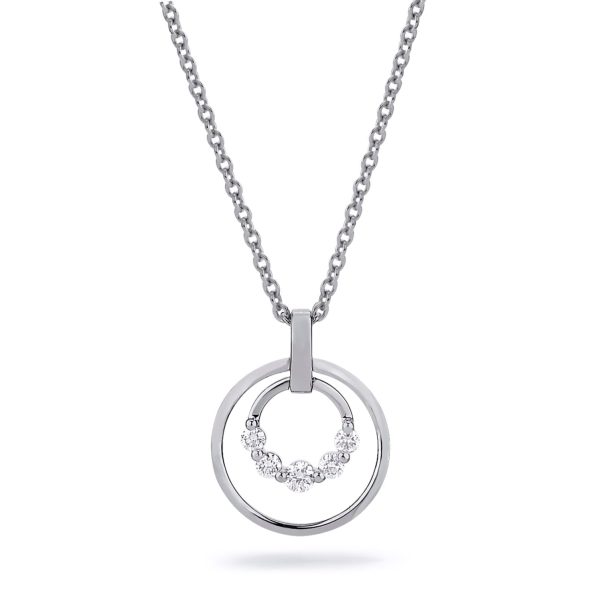 Cloud Double Ring Pendant Necklace Online Hot Sale