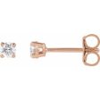 14K Yellow 1 5 CTW Lab-Grown Diamond Stud Earrings Online Hot Sale