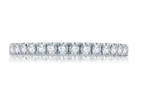 A.Jaffe Stackable Rings Empire Legacy Diamond Halfway Band WR0906 15 For Sale