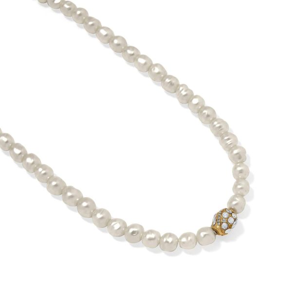 Trust Your Journey Pearl Necklace Discount