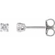 14K Yellow 1 5 CTW Lab-Grown Diamond Stud Earrings Online Hot Sale