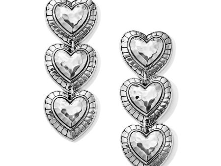 Big Sky Heart Post Drop Earrings Online Sale