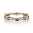 Wavy Diamond Cluster Band B300-YG4.25 Fashion