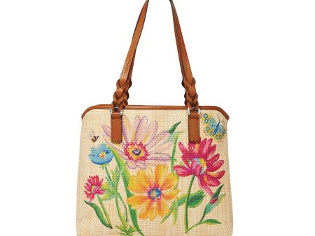 Juliana Straw Tote For Sale