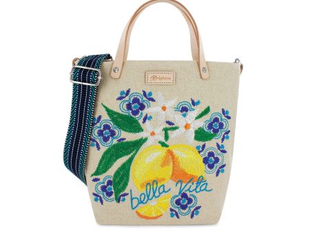 Bella Vita Embroidered Medium Messenger Bag Online Hot Sale