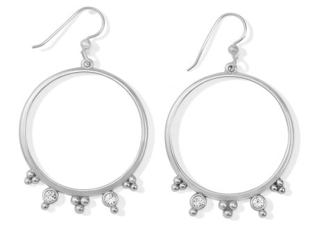 Twinkle Granulation Round French Wire Earrings For Cheap