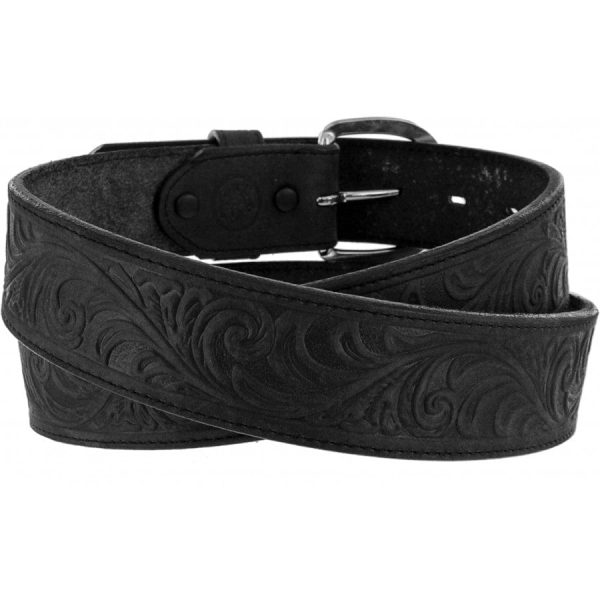 Western Scroll Tooled Belt Online Hot Sale