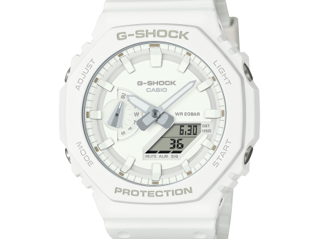 G-Shock GA2100-7A7 Tone-on-Tone White Casioak Ana-Digi Online Sale