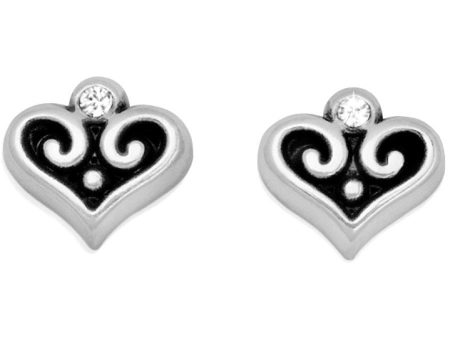 Alcazar Heart Mini Post Earrings Online Sale