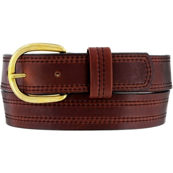 X Stitching Oiltan Belt Hot on Sale