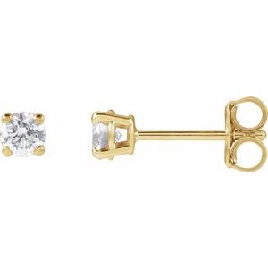 14K Yellow 1 3 CTW Lab-Grown Diamond Stud Earrings Supply