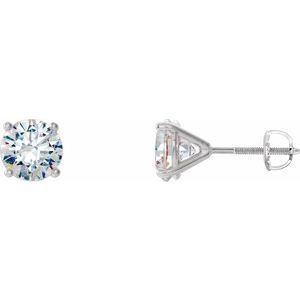 14K White 3 4 CTW Natural Diamond Cocktail-Style Earrings Discount