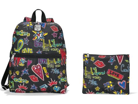 Love Scribble Happy Trails Backpack Discount