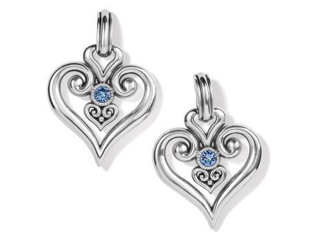 Alcazar Heart Glint Post Drop Earrings on Sale