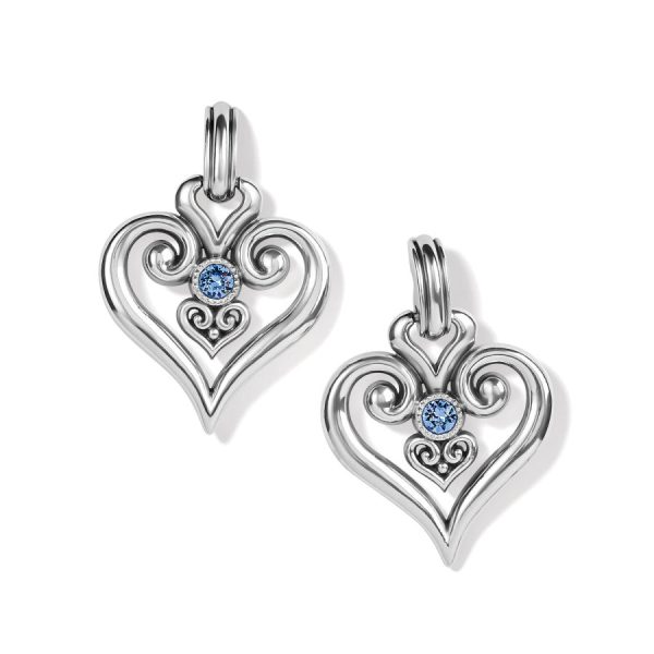 Alcazar Heart Glint Post Drop Earrings on Sale