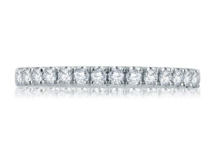 A.Jaffe Stackable Rings Empire Legacy Diamond Halfway Band WR0906 38 Online Hot Sale