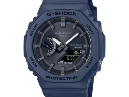 G-Shock GAB2100-2A Casioak Bluetooth Solar Blue For Discount