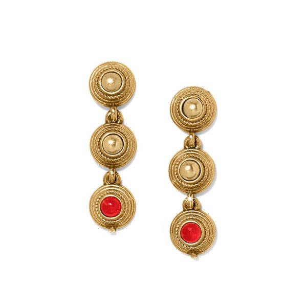 Venetian Gems Post Drop Earrings For Sale