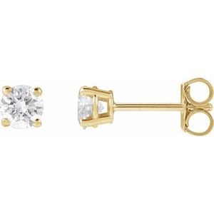 14K Yellow 1 3 CTW Lab-Grown Diamond Stud Earrings Supply