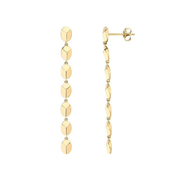 Carve Drop Earrings ER459YG Online Sale