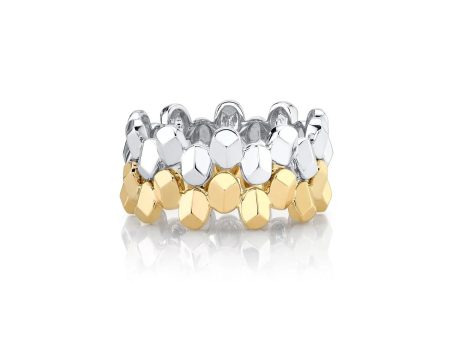 Carve Small Repeat Shape Ring F455 Fashion