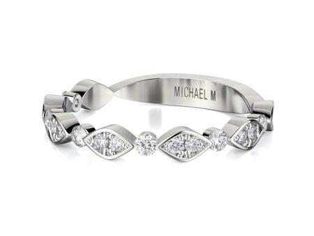 Bezel Marquise Diamond Band B319 on Sale