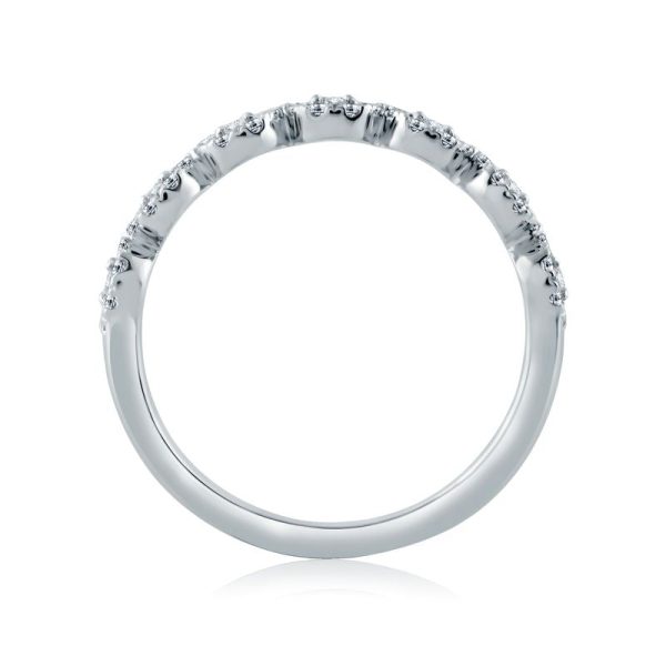 A.Jaffe Stackable Rings Round Halo Halfway Anniversary Band WR1067 46 Discount