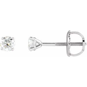 14K Yellow 1 3 CTW Natural Diamond Cocktail-Style Earrings Fashion