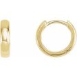 14K Yellow 11.5 mm Hoop Earrings Fashion