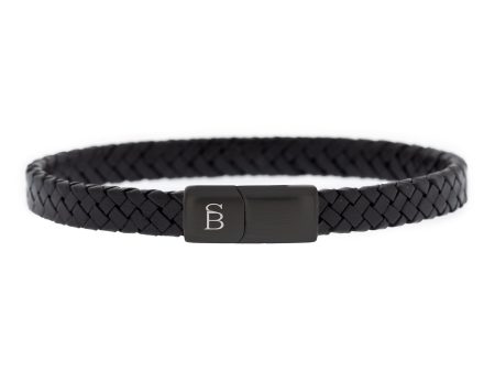 Black Edition Leather Bracelet Riley BEB 003S Cheap