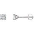 14K White 3 4 CTW Natural Diamond Cocktail-Style Earrings Discount