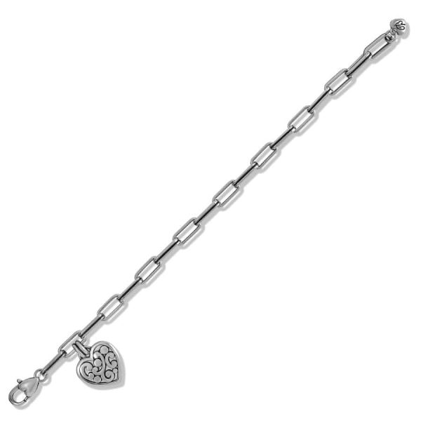 Contempo Heart Link Bracelet Hot on Sale